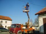 Ukázka prací z vysokozdvižné plošiny